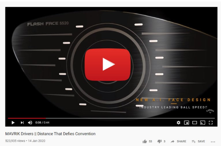 Callaway Mavrik Video