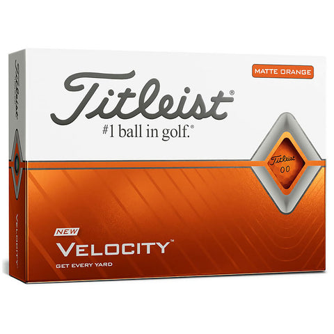 Titleist Velocity Golf Balls Matte Orange