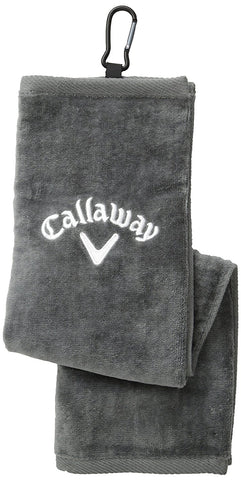 Callaway tri-fold towel (grey)