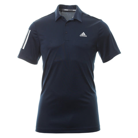 Adidas 3 Stripe Basic Polo Navy