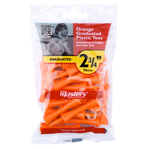 Masters Orange Graduated Plastic Tees