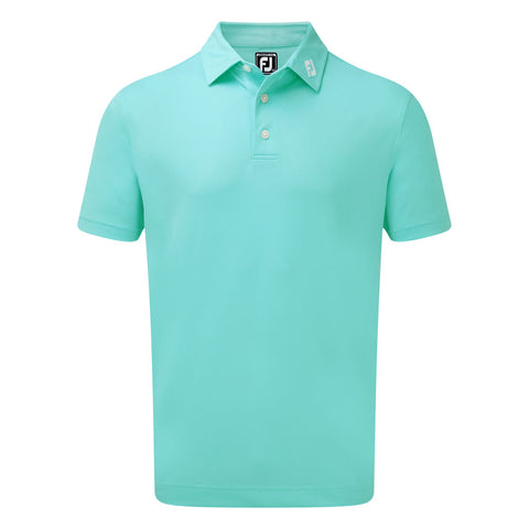FootJoy stretch pique solid aqua shirt